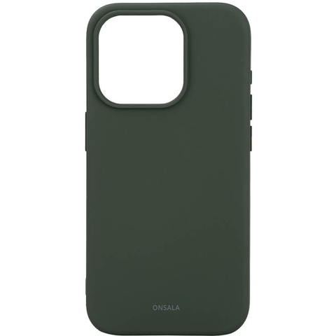 ONSALA Phone Case with Silicone Feel MagSeries Olive Green - iPhone 15 Pro