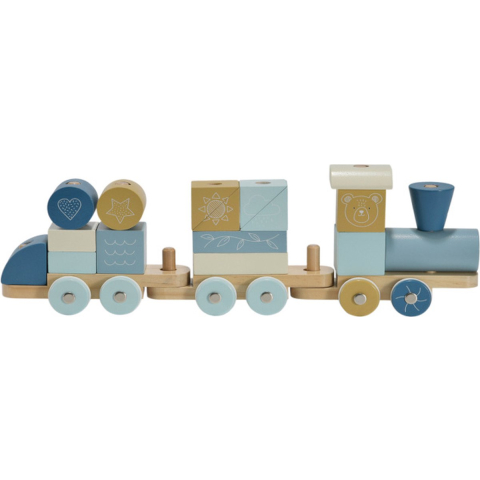 Moover Blauwe blokken trein