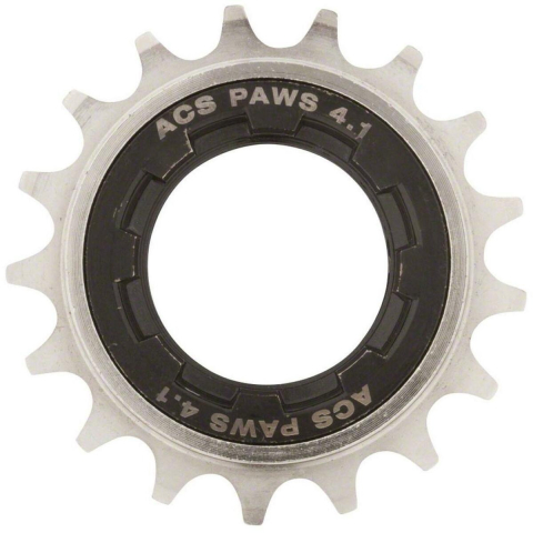 ACS Freewheel bmx 22t 3/32 paws 4.1 nikkel zwart