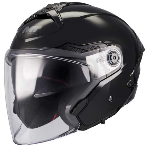 Jet motorhelm MT Helmets Cosmo SV Pure A1 Gloss