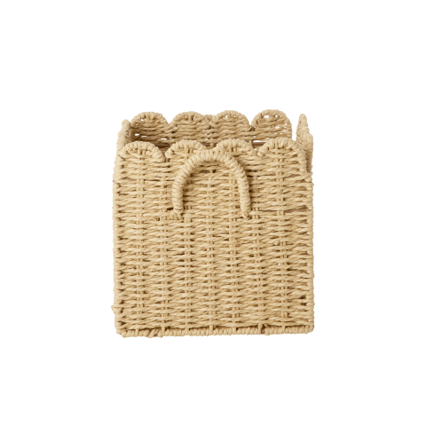 Rice - Paper Rope Foldable Basket - Natural - Small