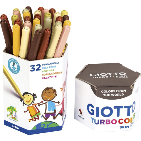Giotto Turbo Color Skin Tones Pot 32 pcs