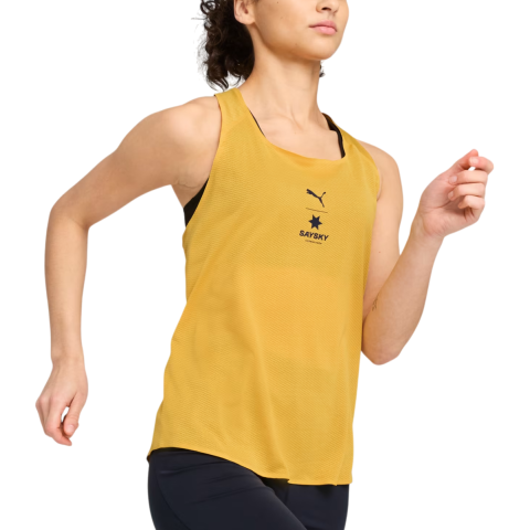 Puma x Saysky Singlet Tanktop, L, Geel