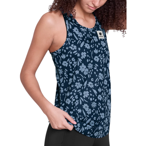 Saysky Flower Combat Tanktop, L, Blauw