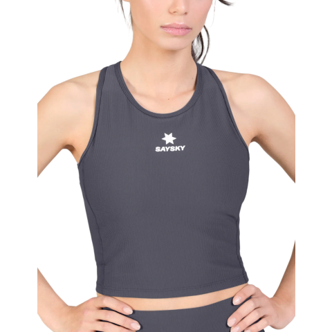 Saysky Combat crop Tanktop, XS, Grijs