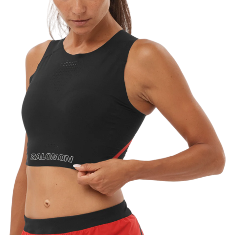 S/LAB SPEED SHORT TANK W Tanktop, L, Zwart