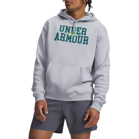 Under Armour Rival Fleece Camo Fill Sweatshirt met capuchon, M, Grijs