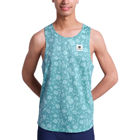 Saysky Flower Combat Tanktop, M, Blauw