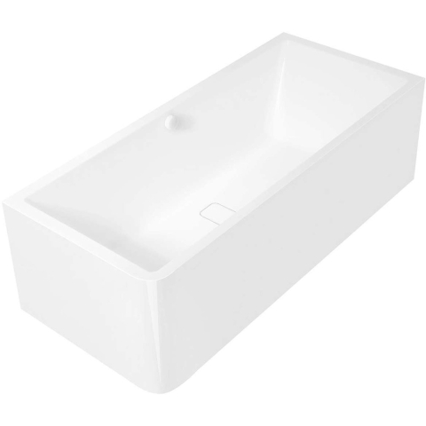Polysan Marlene Curve R MONOLITH rechthoekig bad 165x75x63cm, wit