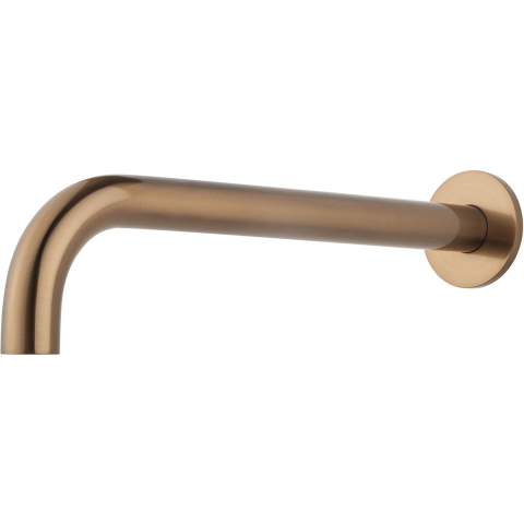 Wiesbaden Caral baduitloop rond 30 cm 1/2'' geborsteld brons koper