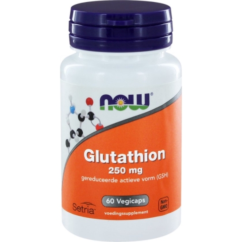 Now Foods - Glutathion 250 mg - Gereduceerde actieve vorm (GHS) - 60 Vegicaps