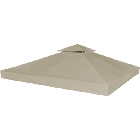 vidaXL-Prieeldak-2-laags-310-g/m²-3x3m-taupe