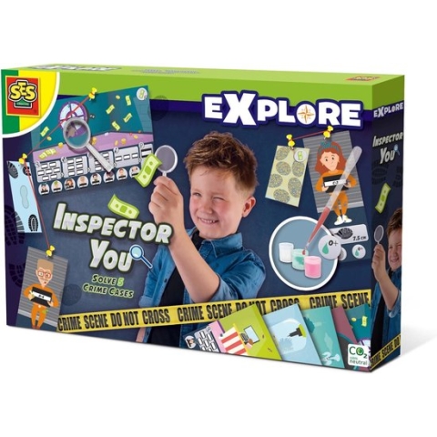 SES - Explore - Inspector You - Los vijf misdaadzaken op - taalvrij - inclusief bloedgroep onderzoek