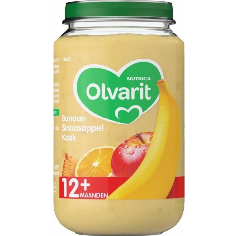 Olvarit 12 maanden Fruithapje - banaan sinaas koek