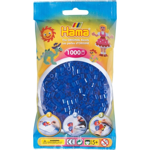 Strijkkralen 1000 Stuks Blauw Neon
