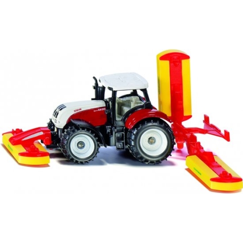 Speelgoed | Miniature Vehicles - Steyer Met Pöttinger Maaiwerk