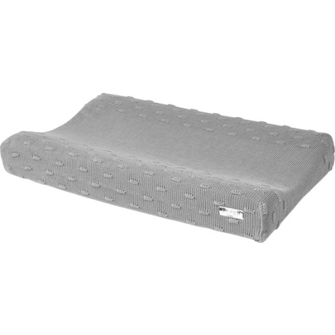 Meyco Baby Knots aankleedkussenhoes - grey - 50x70cm