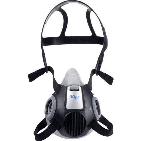 Dräger X-plore 3300 Halfgelaatsmasker - Zonder filters - Masker - M - Blauw