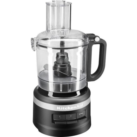 KitchenAid Foodprocessor - Multifunctionele Keukenmachine voor verschillende soorten ingrediënten - Compacte keukenapparatuur voor hakken, snijden, raspen, kneden - 1,7 L, Zwart