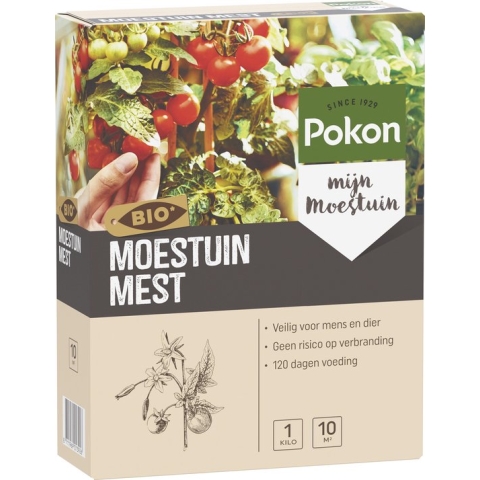 Pokon Bio Moestuin Mest - 1kg - Meststof (biologisch) - 120 dagen moestuinvoeding