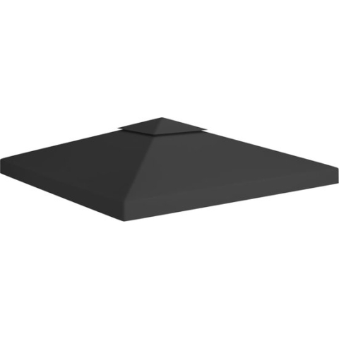vidaXL-Prieeldak-2-laags-310-g/m²-3x3-m-zwart