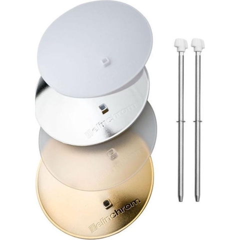 Elinchrom Deflectorset (zilver, goud, doorschijnend en frost)