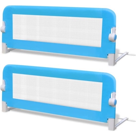 vidaXL Kinderbedhekjes 2 st 102x42 cm blauw