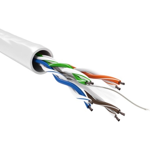 Wentronic CAT6 Netwerkkabel - Zonder connector - Wit - 100 m
