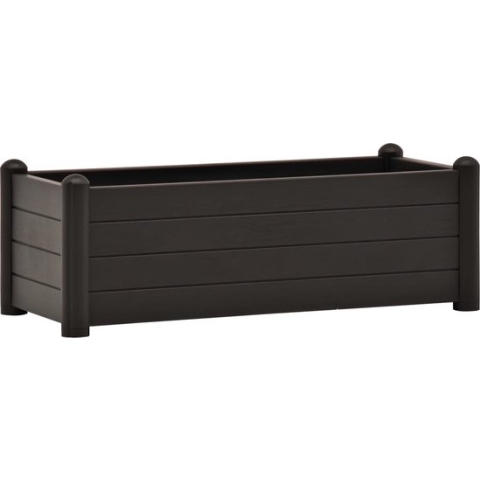 vidaXL-Plantenbak-verhoogd-100x43x35-cm-PP-antraciet
