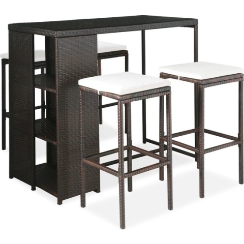 vidaXL-5-delige-Tuinbarset-met-kussens-poly-rattan-bruin