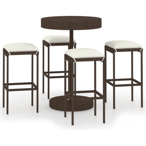 vidaXL-5-delige-Tuinbarset-met-kussens-poly-rattan-bruin