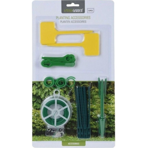 Pro Garden Plantenaccessoires - 53 stuks - Binddraad - Plantenlabels - Plantenstekers - Tuin