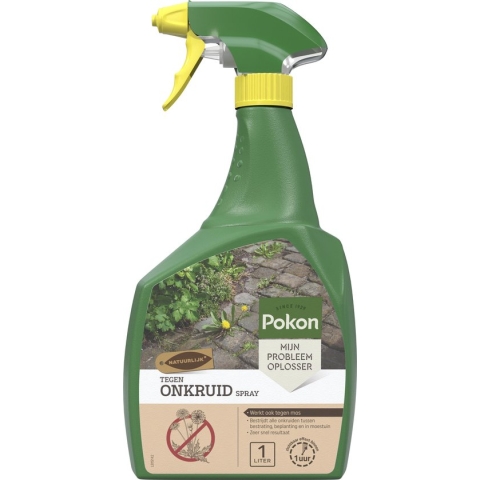 Pokon tegen Onkruid - Spray - 1l - Onkruidbestrijding - 100% natuurlijk
