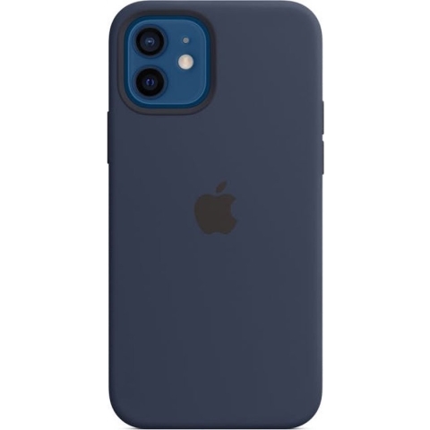 Apple Silicone Backcover MagSafe iPhone 12, iPhone 12 Pro hoesje - Deep Navy