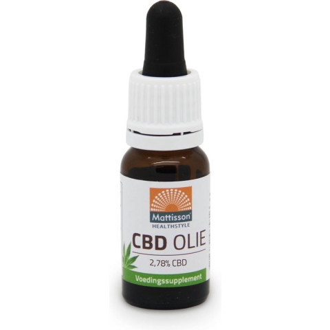 Mattisson CBD Olie 2,78% - Cannabidiol (CBD) - In Nederland Gekweekt - 10 ml