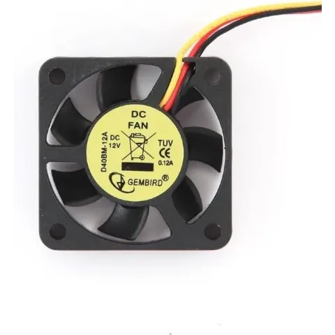 40x40x10mm kogellager DC fan, 12 V, 70 mm kabel