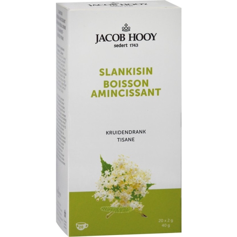 Jacob Hooy Slankisin Thee - 20 Zakjes - Afslanksupplement