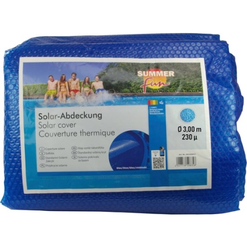 Summer Fun Zomerzwembadhoes solar rond 300 cm PE blauw