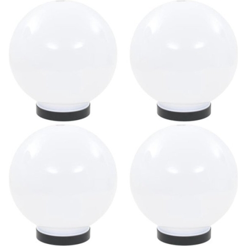 vidaXL LED-bollampen 4 st rond 20 cm PMMA