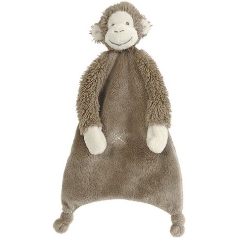 Happy Horse Aap Mickey Knuffeldoekje - Bruin - Baby cadeau