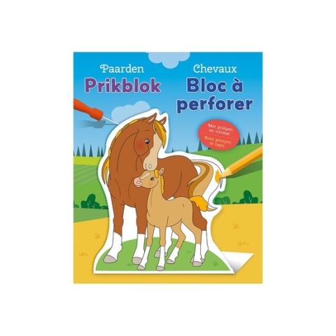 Paarden prikblok / Chevaux bloc à perforer