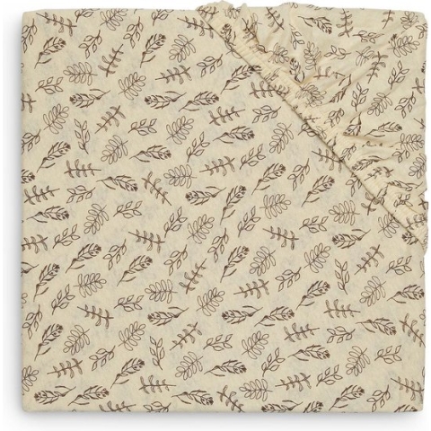 Jollein - Baby - Hoeslaken Wieg Jersey (Meadow - Chestnut) - Katoen - Hoeslaken Wieg - 40/50x80/90cm
