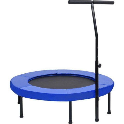 vidaXL Fitnesstrampoline met handgreep en veiligheidsmat 102 cm