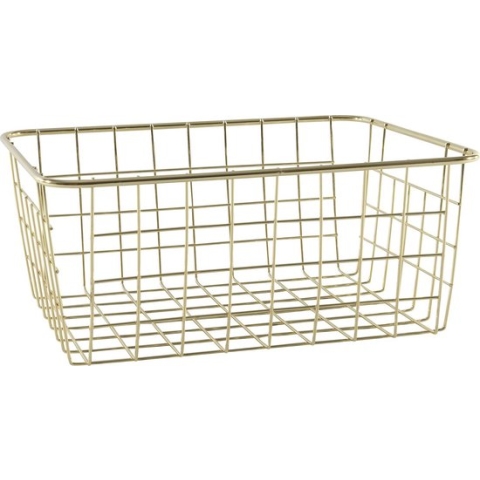CasaLupo Opbergmandje Svenska Living Goud 28 x 22 cm