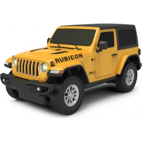 Rastar Rc Jeep Wrangler Jl Jongens 27 Mhz 1:24 Geel