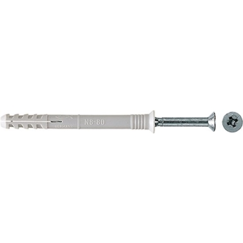 Fischer 50346 Nagelplug/slagplug NS met verzonken kop - 10 x 100mm (50st)