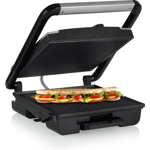 Princess Panini Grill Pro 112425 – Tosti apparaat - Contactgrill - Grill apparaat - Groot bakoppervlak 30x27 – Instelbare thermostaat