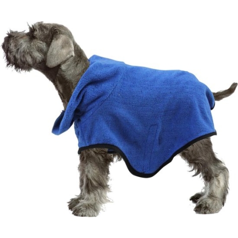 Pawise Badjas Blauw Hond - Dierenkleding- XXL