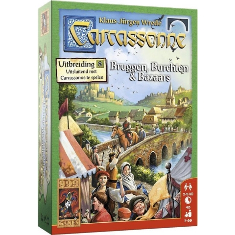 Carcassonne: Bruggen, Burchten en Bazaars Uitbreiding Bordspel