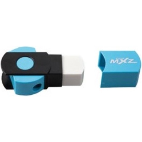 Puntenslijper en gum Bruynzeel: blauw (1212D25)